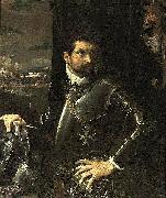 Ludovico Carracci Portrait of Carlo Alberto Rati Opizzoni in Armour Spain oil painting artist